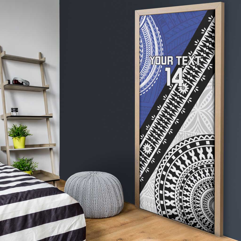 Fiji an Samoa Rugby Custom Door Cover Flying Fijians Manu Samoa Together Pacific LT14 - Polynesian Pride