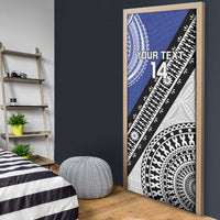 Fiji an Samoa Rugby Custom Door Cover Flying Fijians Manu Samoa Together Pacific LT14 - Polynesian Pride