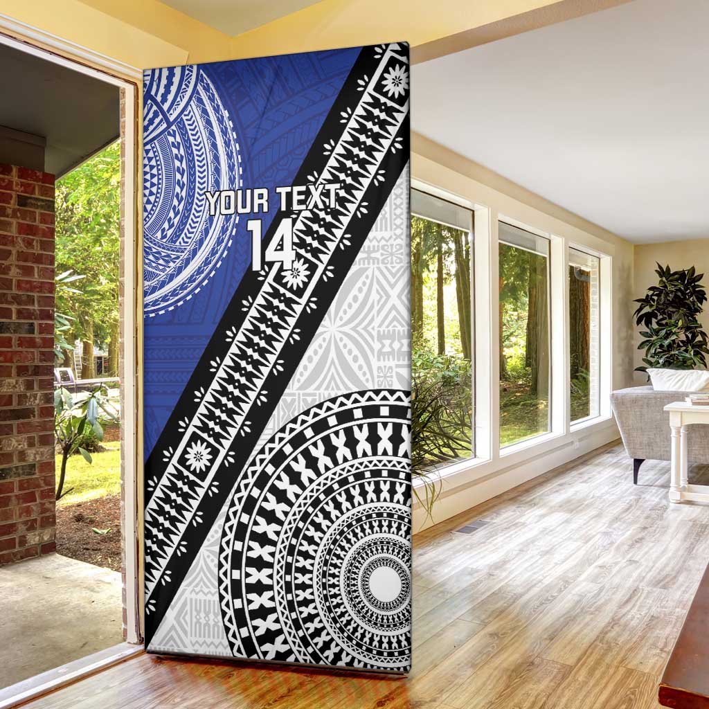 Fiji an Samoa Rugby Custom Door Cover Flying Fijians Manu Samoa Together Pacific LT14 - Polynesian Pride