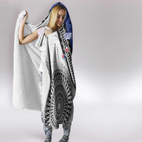 Fiji an Samoa Rugby Custom Hooded Blanket Flying Fijians Manu Samoa Together Pacific LT14 - Polynesian Pride