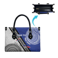 Fiji an Samoa Rugby Custom Leather Bag Flying Fijians Manu Samoa Together Pacific LT14 - Polynesian Pride