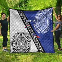 Fiji an Samoa Rugby Custom Quilt Flying Fijians Manu Samoa Together Pacific LT14 - Polynesian Pride