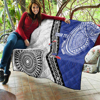 Fiji an Samoa Rugby Custom Quilt Flying Fijians Manu Samoa Together Pacific LT14 - Polynesian Pride