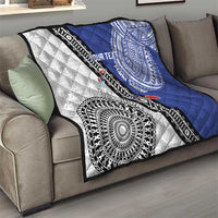 Fiji an Samoa Rugby Custom Quilt Flying Fijians Manu Samoa Together Pacific LT14 - Polynesian Pride