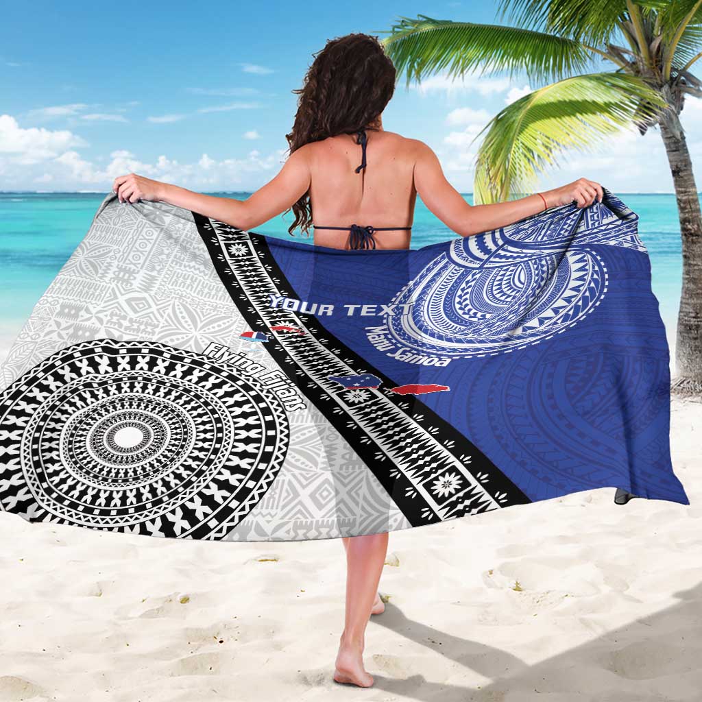 Fiji an Samoa Rugby Custom Sarong Flying Fijians Manu Samoa Together Pacific LT14 - Polynesian Pride