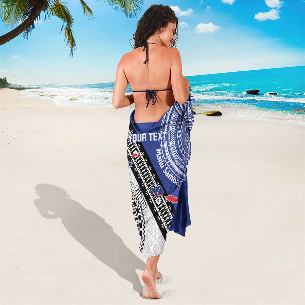Fiji an Samoa Rugby Custom Sarong Flying Fijians Manu Samoa Together Pacific LT14 - Polynesian Pride
