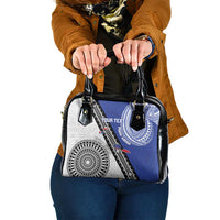 Fiji an Samoa Rugby Custom Shoulder Handbag Flying Fijians Manu Samoa Together Pacific LT14 One Size Blue - Polynesian Pride