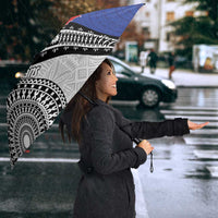 Fiji an Samoa Rugby Custom Umbrella Flying Fijians Manu Samoa Together Pacific LT14 - Polynesian Pride