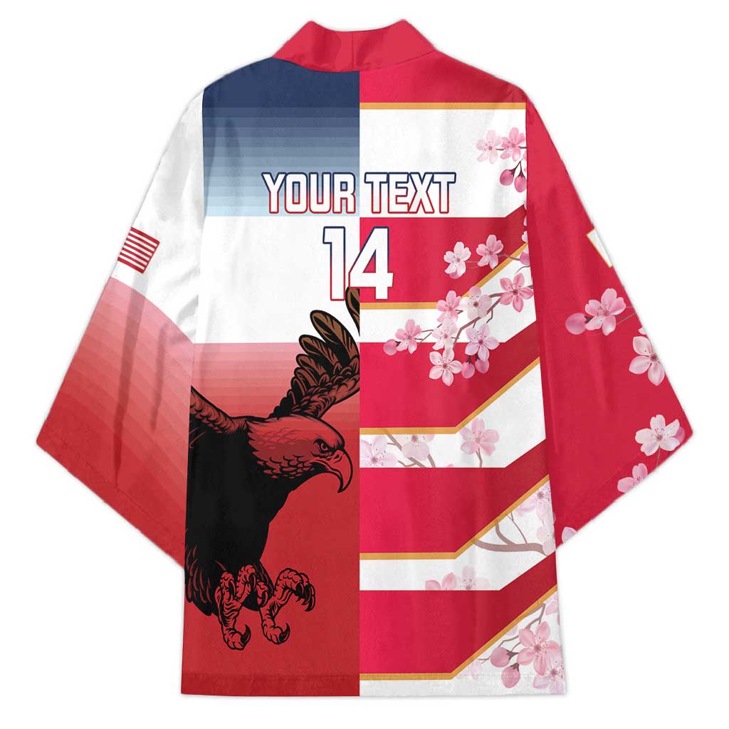 USA and Japan Rugby Custom Kimono Eagles Brave Blossoms Together Pacific LT14 - Polynesian Pride
