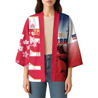 USA and Japan Rugby Custom Kimono Eagles Brave Blossoms Together Pacific LT14 - Polynesian Pride