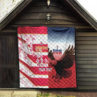 USA and Japan Rugby Custom Quilt Eagles Brave Blossoms Together Pacific LT14 - Polynesian Pride