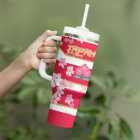 USA and Japan Rugby Tumbler With Handle Eagles Brave Blossoms Together Pacific LT14 - Polynesian Pride