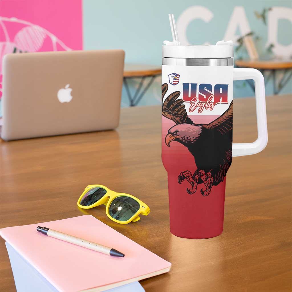 USA and Japan Rugby Tumbler With Handle Eagles Brave Blossoms Together Pacific LT14 - Polynesian Pride