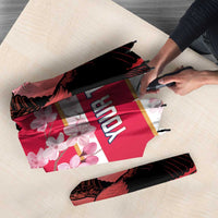 USA and Japan Rugby Custom Umbrella Eagles Brave Blossoms Together Pacific LT14 - Polynesian Pride