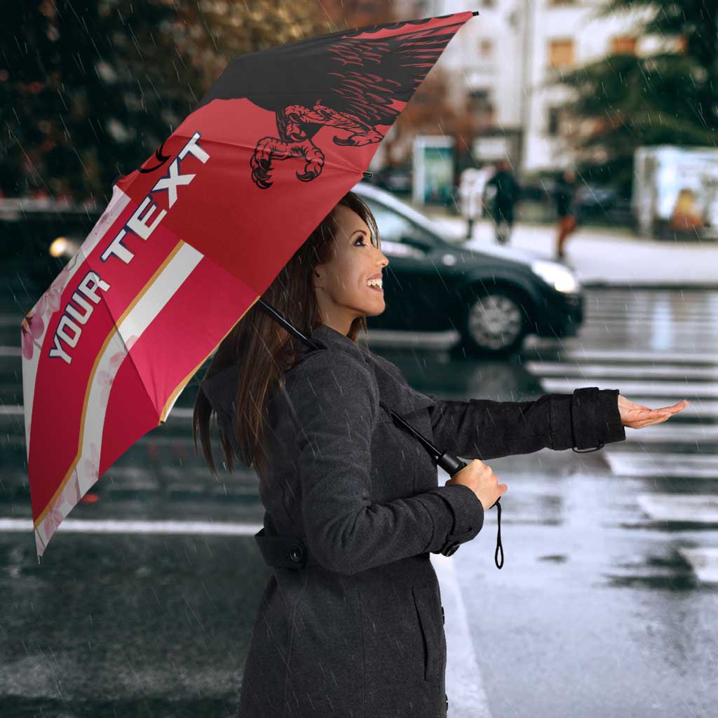USA and Japan Rugby Custom Umbrella Eagles Brave Blossoms Together Pacific LT14 - Polynesian Pride