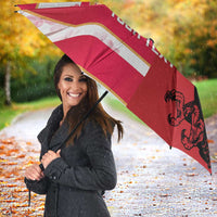 USA and Japan Rugby Custom Umbrella Eagles Brave Blossoms Together Pacific LT14 - Polynesian Pride