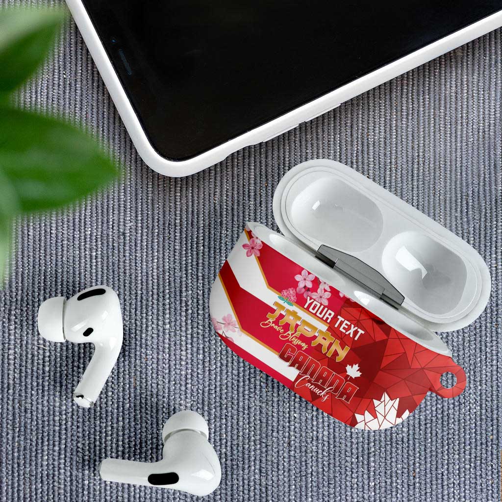 Canada and Japan Rugby Custom AirPods Case Canucks Brave Blossoms Together Pacific LT14 - Polynesian Pride