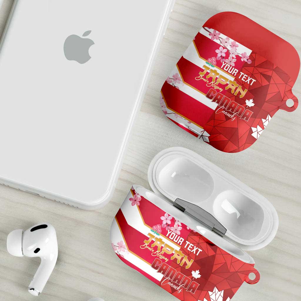 Canada and Japan Rugby Custom AirPods Case Canucks Brave Blossoms Together Pacific LT14 - Polynesian Pride