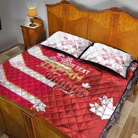 Canada and Japan Rugby Custom Quilt Bed Set Canucks Brave Blossoms Together Pacific LT14 - Polynesian Pride