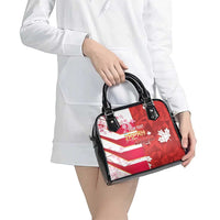 Canada and Japan Rugby Custom Shoulder Handbag Canucks Brave Blossoms Together Pacific LT14 - Polynesian Pride