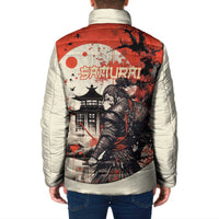 Samurai Warrior Japan Padded Jacket Red-blossomed Tree Classic Japanese Stylized LT14 - Polynesian Pride