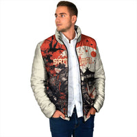 Samurai Warrior Japan Padded Jacket Red-blossomed Tree Classic Japanese Stylized LT14 - Polynesian Pride