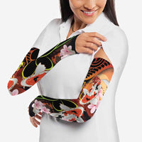 Hawaiian and Japanese Arm Sleeves Koi Fish With Kanaka Polynesian Tattoo LT14 - Polynesian Pride