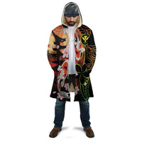 Hawaiian and Japanese Cloak Koi Fish With Kanaka Polynesian Tattoo LT14 - Polynesian Pride