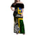 Personalised South Sea Islanders Family Matching Off Shoulder Maxi Dress and Hawaiian Shirt Kanakas With New Caledonia Coat Of Arms LT14 Mom's Dress Black - Polynesian Pride