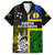 Personalised South Sea Islanders Family Matching Puletasi Dress and Hawaiian Shirt Kanakas With New Caledonia Coat Of Arms LT14 Dad's Shirt - Short Sleeve Black - Polynesian Pride