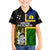 Personalised South Sea Islanders Family Matching Puletasi Dress and Hawaiian Shirt Kanakas With New Caledonia Coat Of Arms LT14 Son's Shirt Black - Polynesian Pride