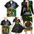 Personalised South Sea Islanders Family Matching Long Sleeve Bodycon Dress and Hawaiian Shirt Kanakas With Vanuatu Coat Of Arms LT14 - Polynesian Pride