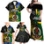 Personalised South Sea Islanders Family Matching Off Shoulder Maxi Dress and Hawaiian Shirt Kanakas With Vanuatu Coat Of Arms LT14 - Polynesian Pride