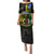 Personalised South Sea Islanders Family Matching Puletasi Dress and Hawaiian Shirt Kanakas With Vanuatu Coat Of Arms LT14 Mom's Dress Black - Polynesian Pride