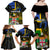 Personalised South Sea Islanders Family Matching Off Shoulder Maxi Dress and Hawaiian Shirt Kanakas With Fiji Coat Of Arms LT14 - Polynesian Pride