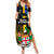 Personalised South Sea Islanders Family Matching Summer Maxi Dress and Hawaiian Shirt Kanakas With Fiji Coat Of Arms LT14 Mom's Dress Black - Polynesian Pride