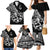 Personalised Polynesia Family Matching Mermaid Dress and Hawaiian Shirt Fish Hook Tattoo Go Fishing Polynesian Pattern Black LT14 - Polynesian Pride