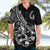 Personalised Polynesia Hawaiian Shirt Fish Hook Tattoo Go Fishing Polynesian Pattern Black LT14 - Polynesian Pride