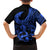 Polynesia Family Matching Puletasi Dress and Hawaiian Shirt Fish Hook Tattoo Go Fishing Polynesian Pattern Blue LT14 - Polynesian Pride