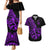 Polynesia Couples Matching Mermaid Dress and Hawaiian Shirt Fish Hook Tattoo Go Fishing Polynesian Pattern Purple LT14 Purple - Polynesian Pride