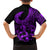 Polynesia Family Matching Puletasi Dress and Hawaiian Shirt Fish Hook Tattoo Go Fishing Polynesian Pattern Purple LT14 - Polynesian Pride