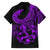 Polynesia Family Matching Puletasi Dress and Hawaiian Shirt Fish Hook Tattoo Go Fishing Polynesian Pattern Purple LT14 - Polynesian Pride