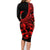 polynesia-family-matching-long-sleeve-bodycon-dress-and-hawaiian-shirt-fish-hook-tattoo-go-fishing-polynesian-pattern-red