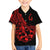 Polynesia Family Matching Puletasi Dress and Hawaiian Shirt Fish Hook Tattoo Go Fishing Polynesian Pattern Red LT14 Son's Shirt Red - Polynesian Pride