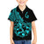 Polynesia Family Matching Puletasi Dress and Hawaiian Shirt Fish Hook Tattoo Go Fishing Polynesian Pattern Turquosie LT14 Son's Shirt Turquoise - Polynesian Pride