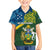 Solomon Islands Family Matching Puletasi Dress and Hawaiian Shirt Tropical Leaves With Melanesian Pattern LT14 Son's Shirt Green - Polynesian Pride