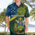 Personalised Solomon Islands Hawaiian Shirt Tropical Leaves With Melanesian Pattern LT14 - Polynesian Pride