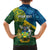 Personalised Solomon Islands Kid Hawaiian Shirt Tropical Leaves With Melanesian Pattern LT14 - Polynesian Pride