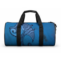 Polynesia Manta Ray Tattoo Duffle Bag Tropical Plumeria Blue Polynesian Pattern LT14 One size Blue - Polynesian Pride