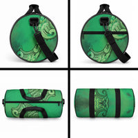 Polynesia Manta Ray Tattoo Duffle Bag Tropical Plumeria Green Polynesian Pattern LT14 - Polynesian Pride